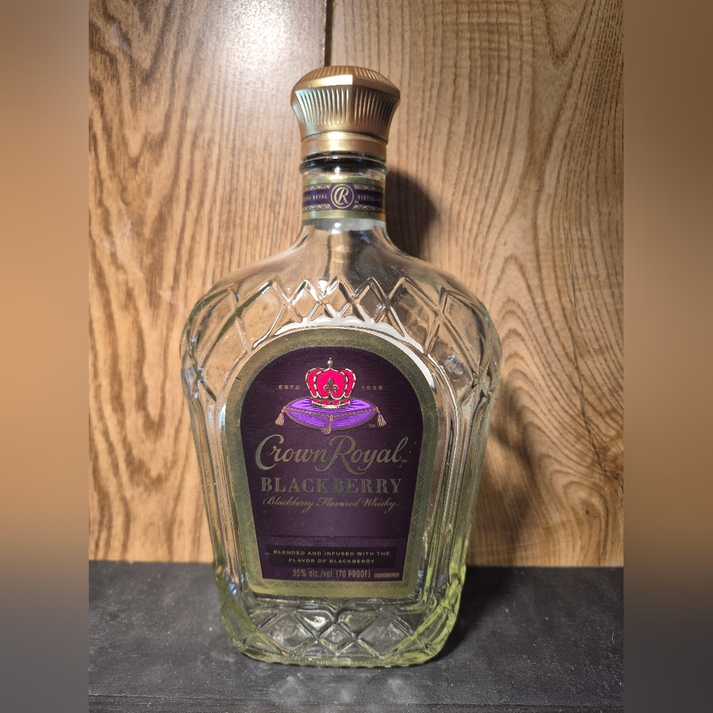 Crown Royal Blackberry Flavored Whisky Bottle